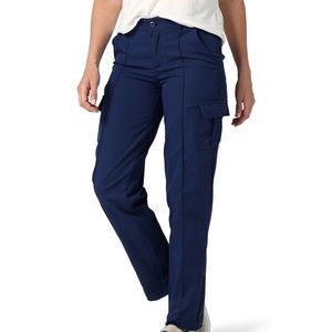 Lot Of 3 Lee Women's Flex to Go Cargo‎ Pants Tan Wine & Navy Size 18